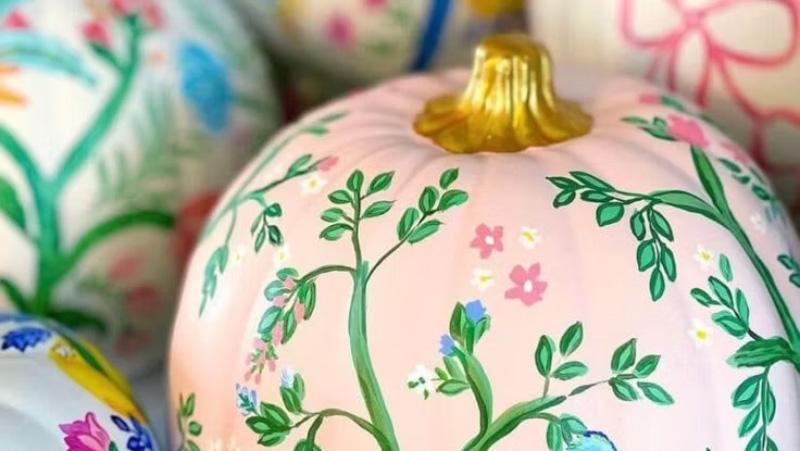 Painted pumpkins