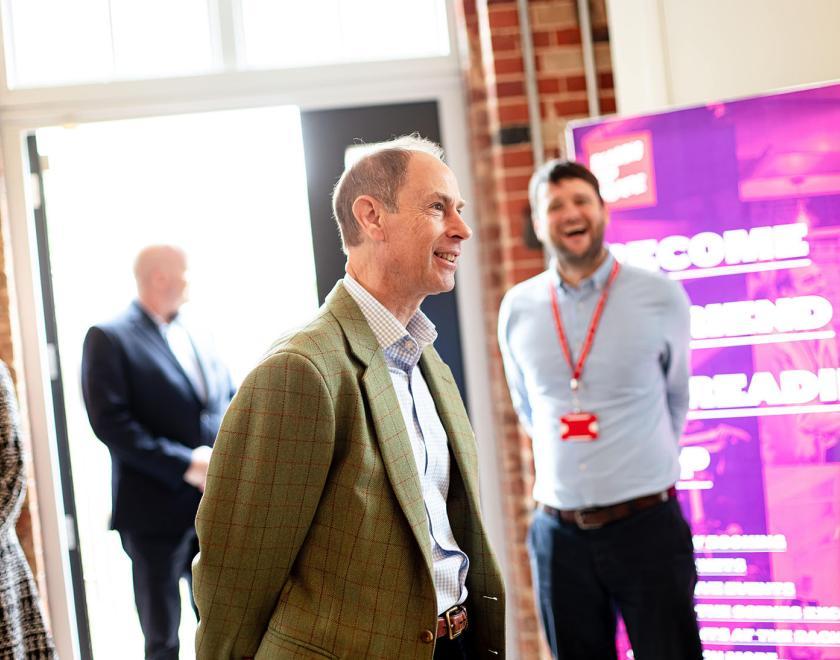 The Duke Of Edinburgh Visits Reading Rep Theatre