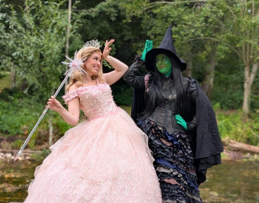 Pink and Green Witch