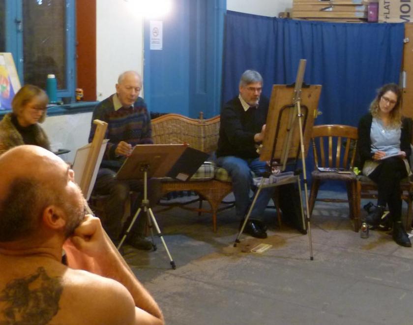 Life drawing class