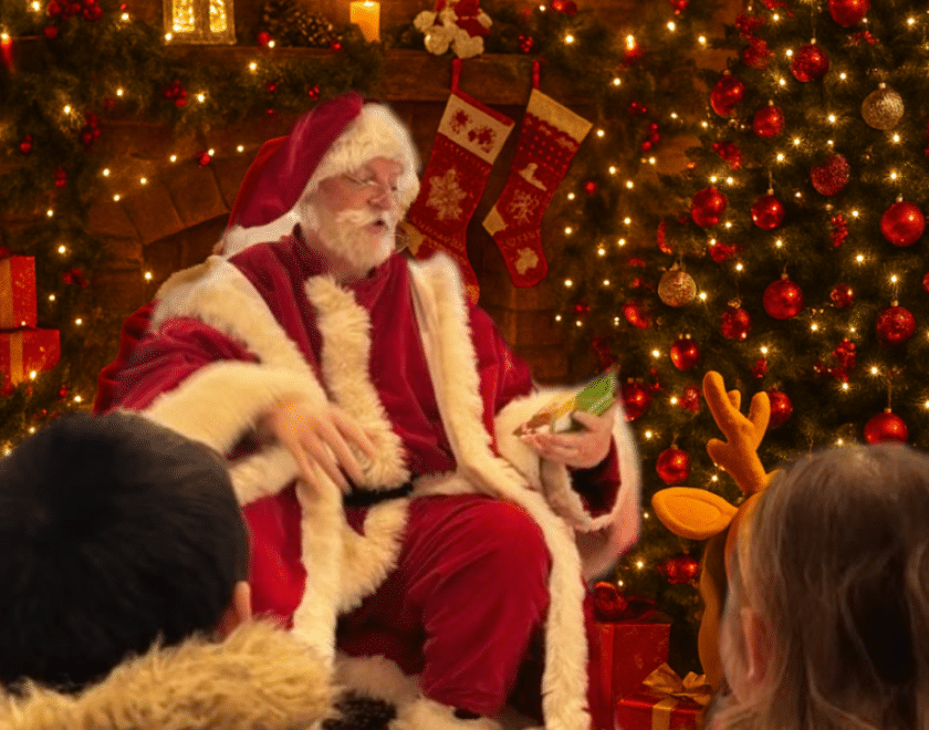 Santa in Grotto 