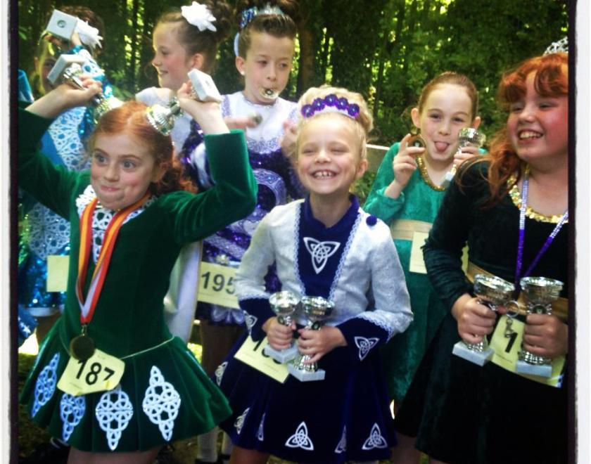 All smiles after a successful day competing.