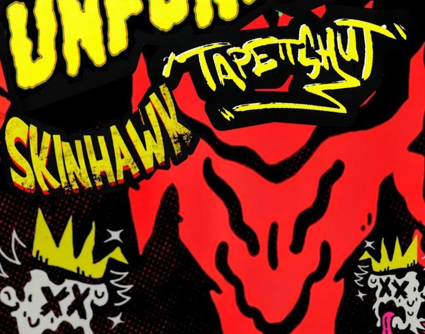 Poster with band logos